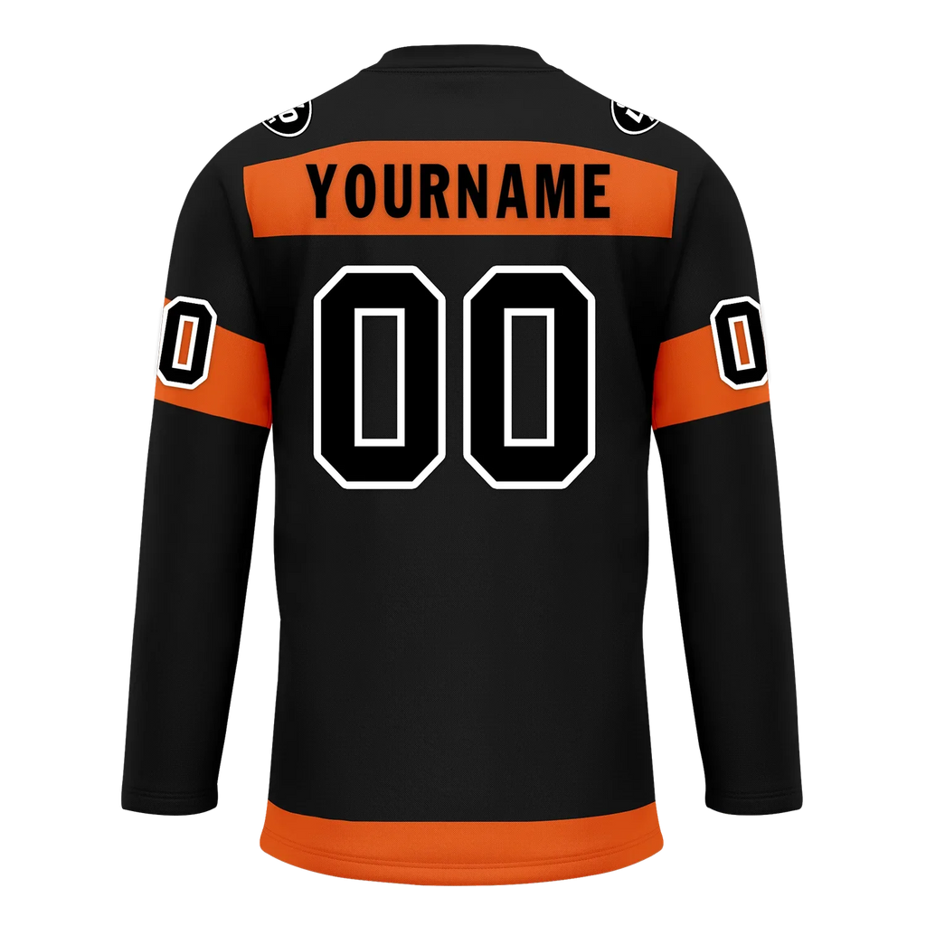 Custom Black Orange Personalized Hockey Jersey HCKJ01-D0a70ec - Coolcustomize