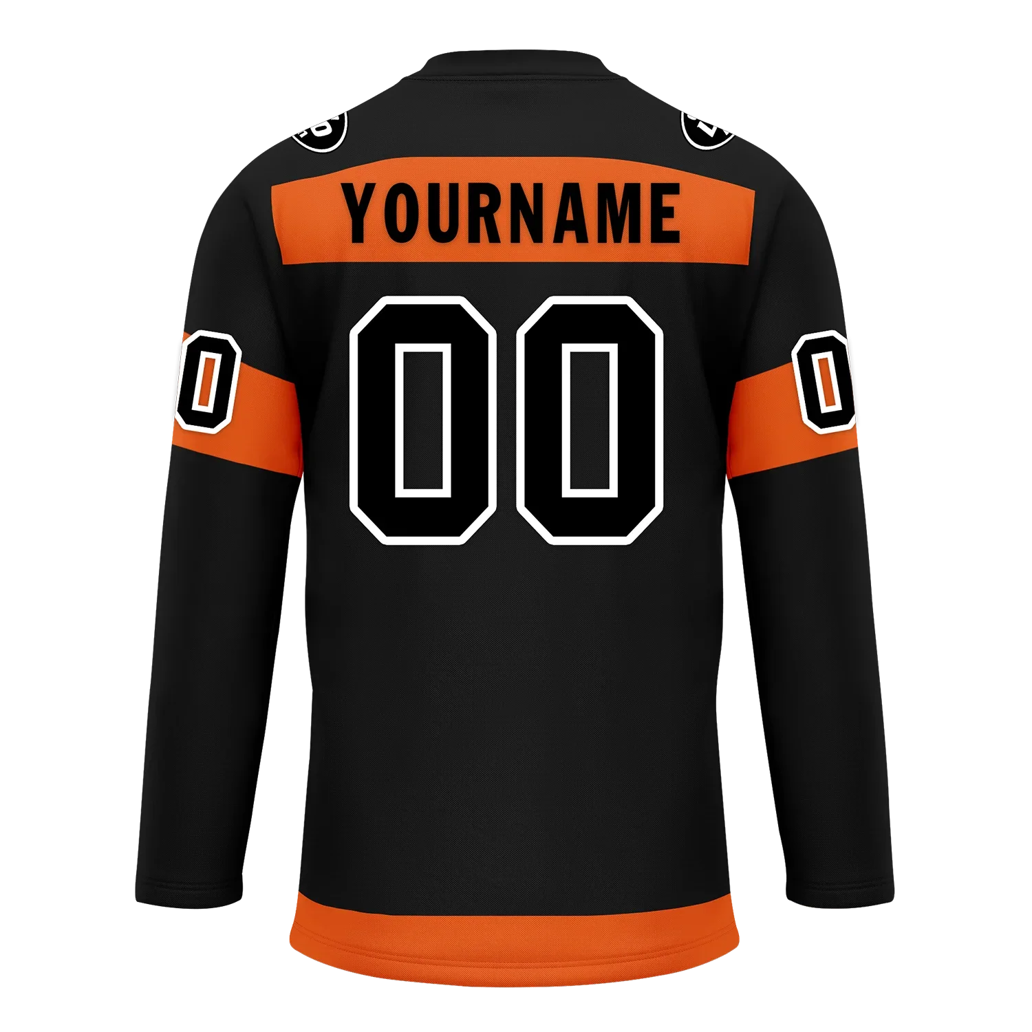 Custom Black Orange Personalized Hockey Jersey HCKJ01-D0a70ec - Coolcustomize