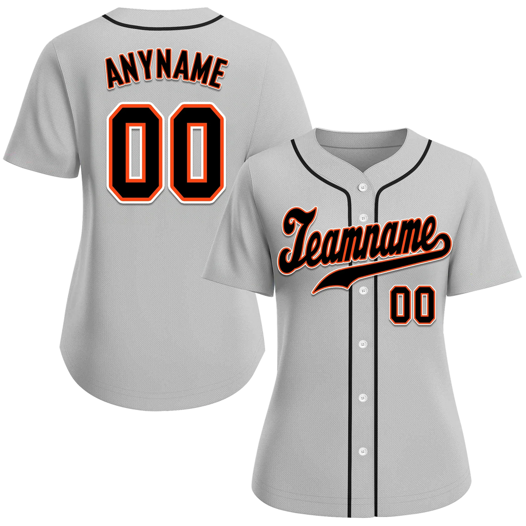 Custom Grey Classic Style Black Personalized Authentic Baseball Jersey BSBJ01-bd0faac - Coolcustomize
