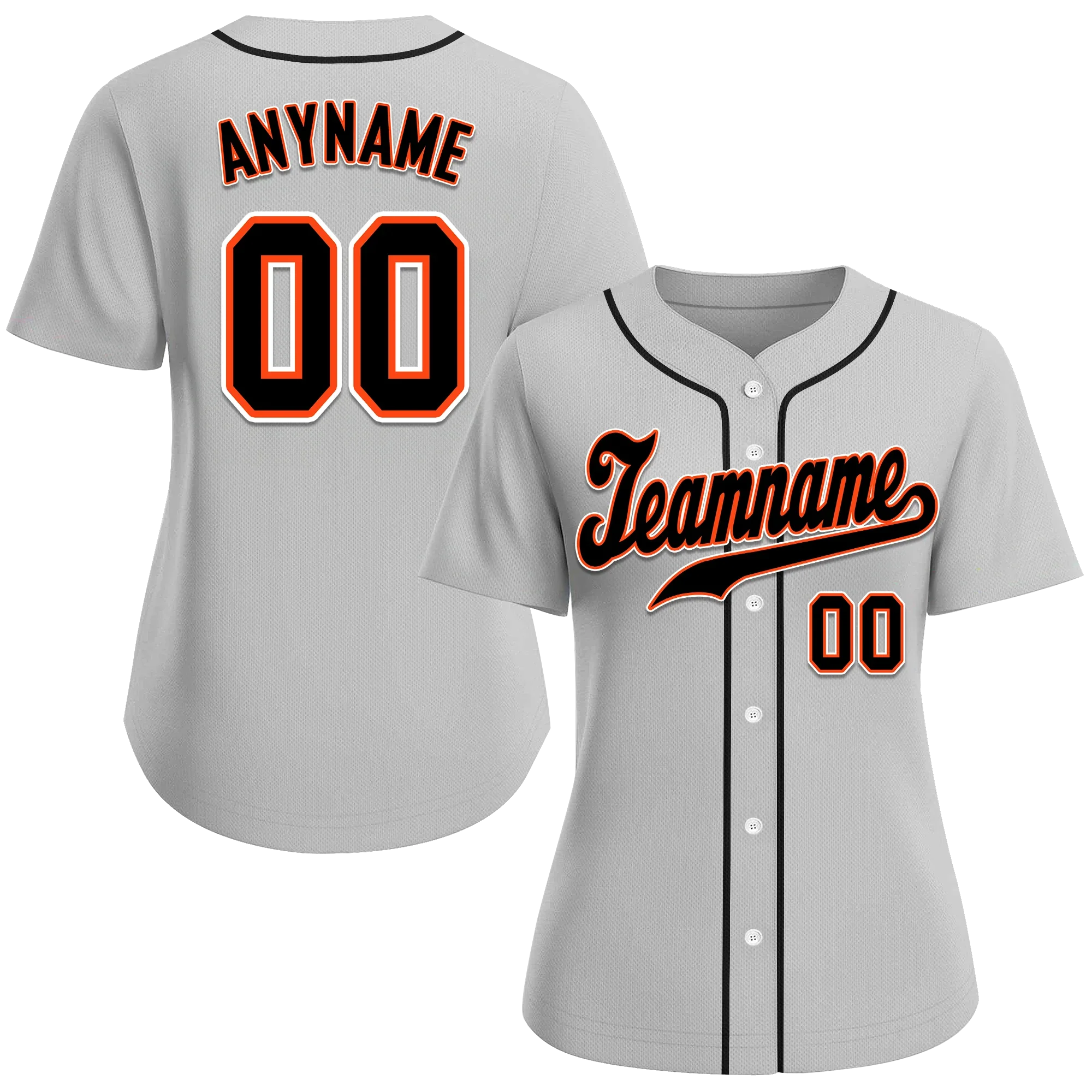Custom Grey Classic Style Black Personalized Authentic Baseball Jersey BSBJ01-bd0faac - Coolcustomize
