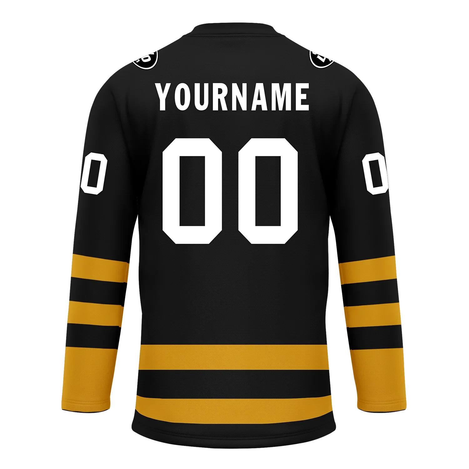 Custom Black Yellow Personalized Hockey Jersey HCKJ01-D0a70ee - Coolcustomize