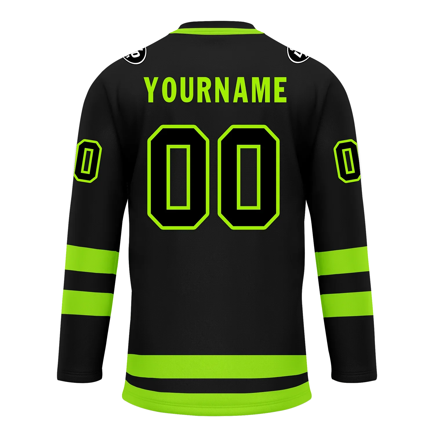 Custom Black Green Personalized Hockey Jersey HCKJ01-D0a70b8 - Coolcustomize