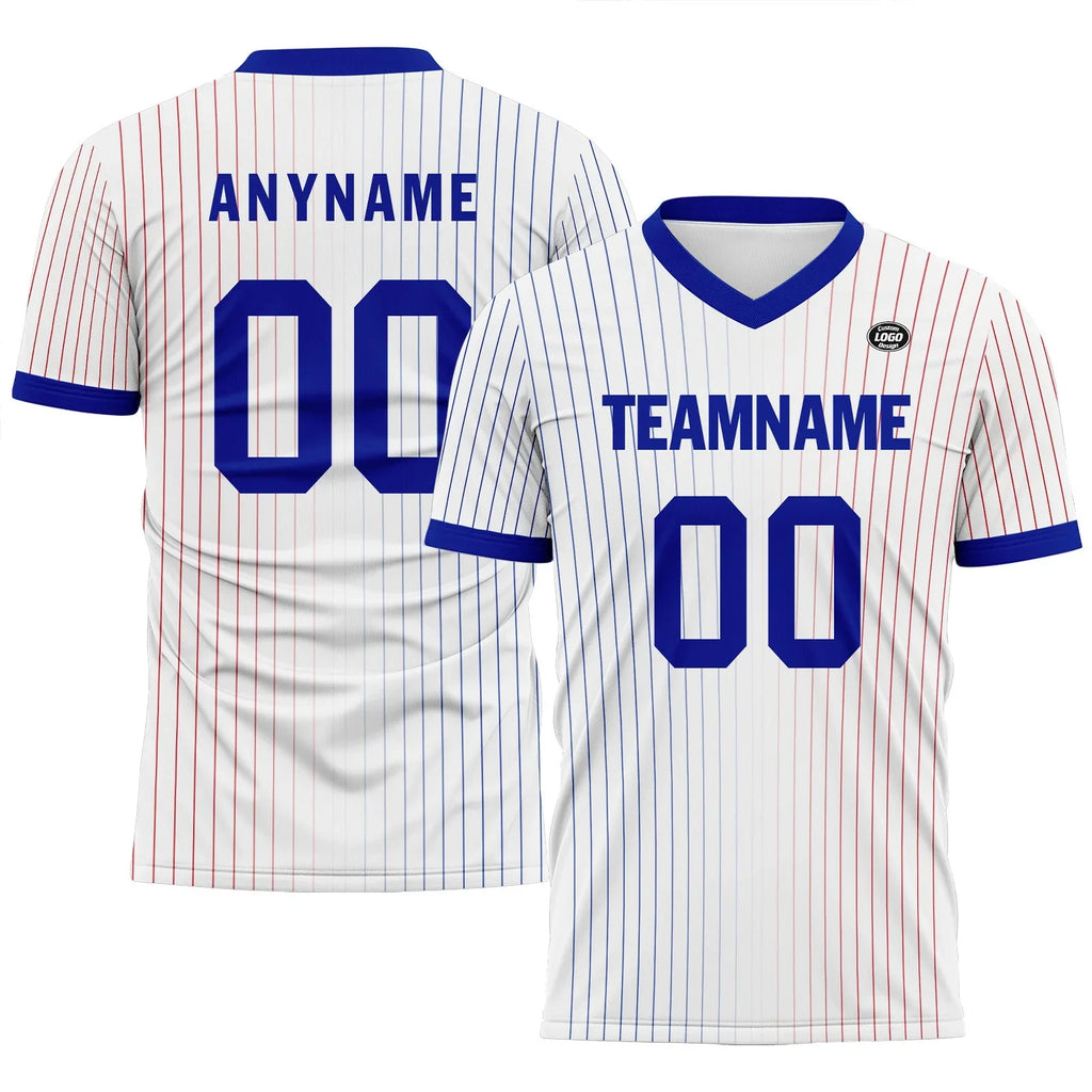 Custom France White Blue Soccer Sets Jersey Personalized SCJ101-D06141 - Coolcustomize