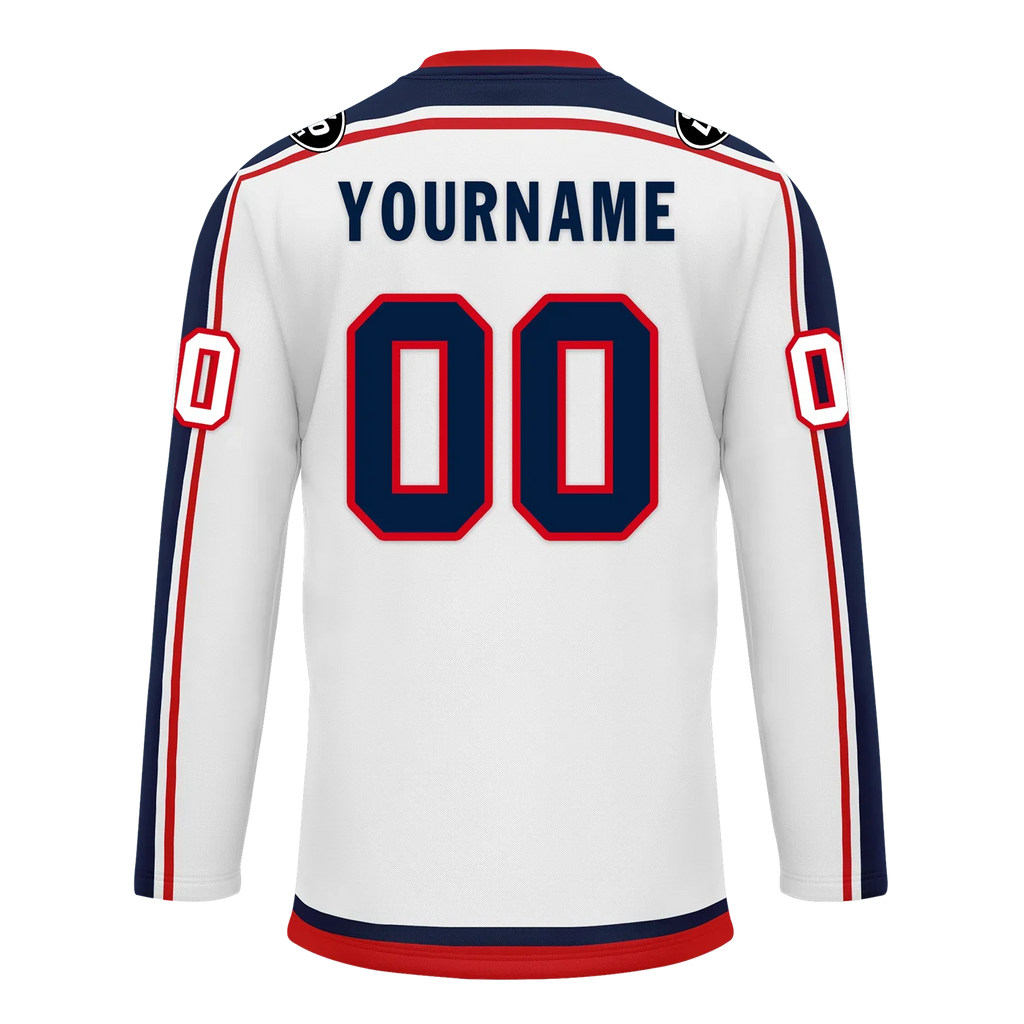 Custom White Personalized Hockey Jersey HCKJ01-D0a70fa - Coolcustomize