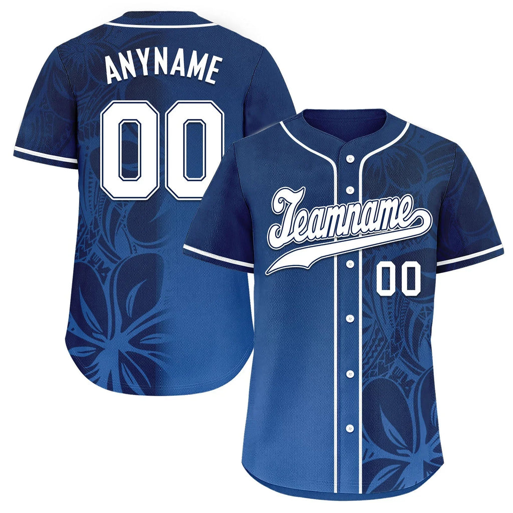Custom Blue Classic Style Personalized Authentic Baseball Jersey BSBJ01-D020160-2 - Coolcustomize