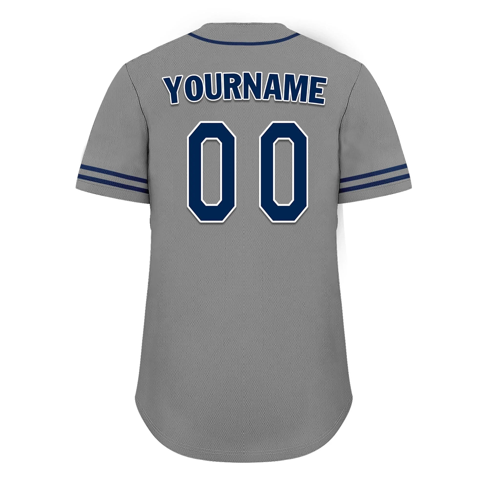 Custom Grey Classic Style Blue Personalized Authentic Baseball Jersey UN002-bd0b00d8-ac - Coolcustomize