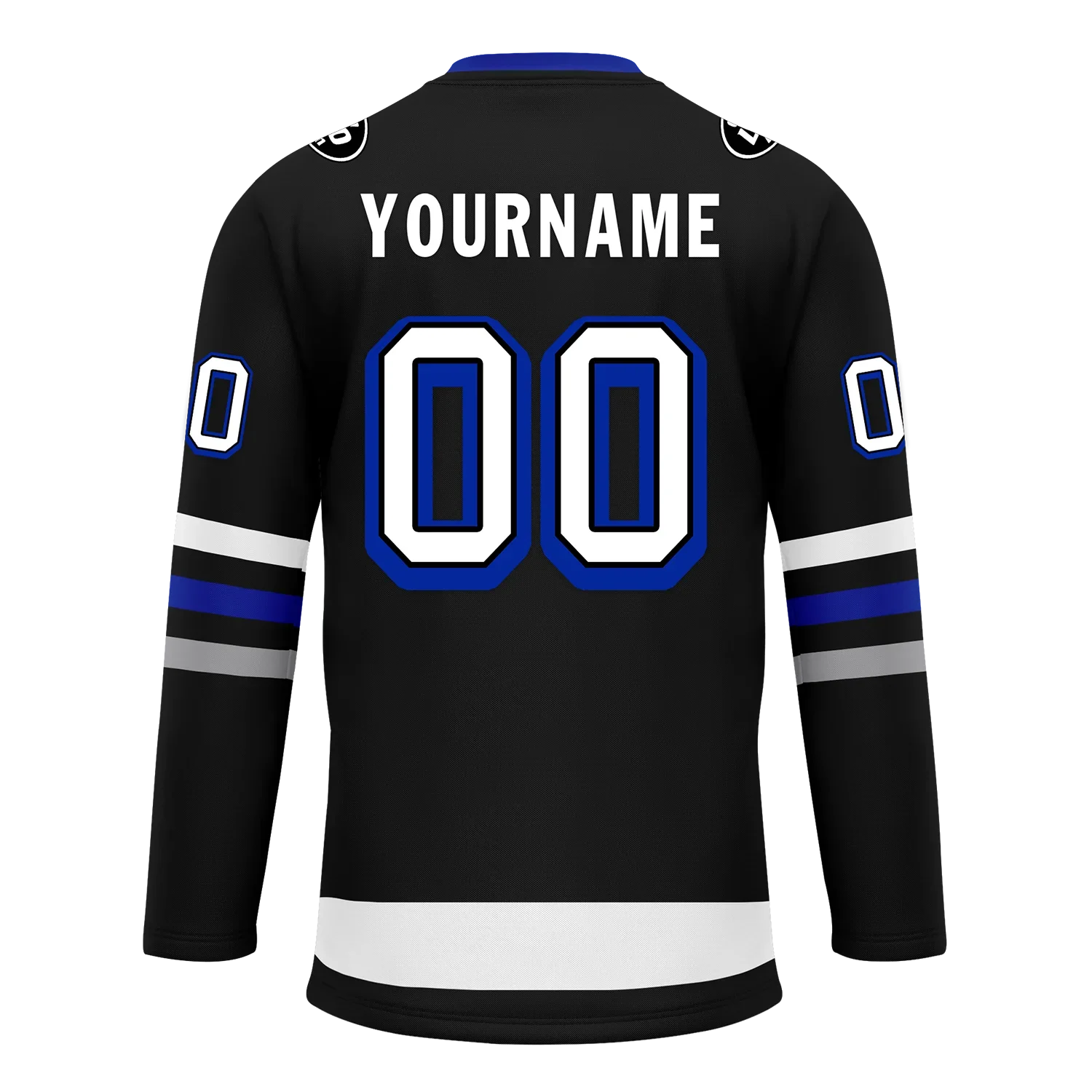 Custom Black Grey Personalized Hockey Jersey HCKJ01-D0a70ba - Coolcustomize