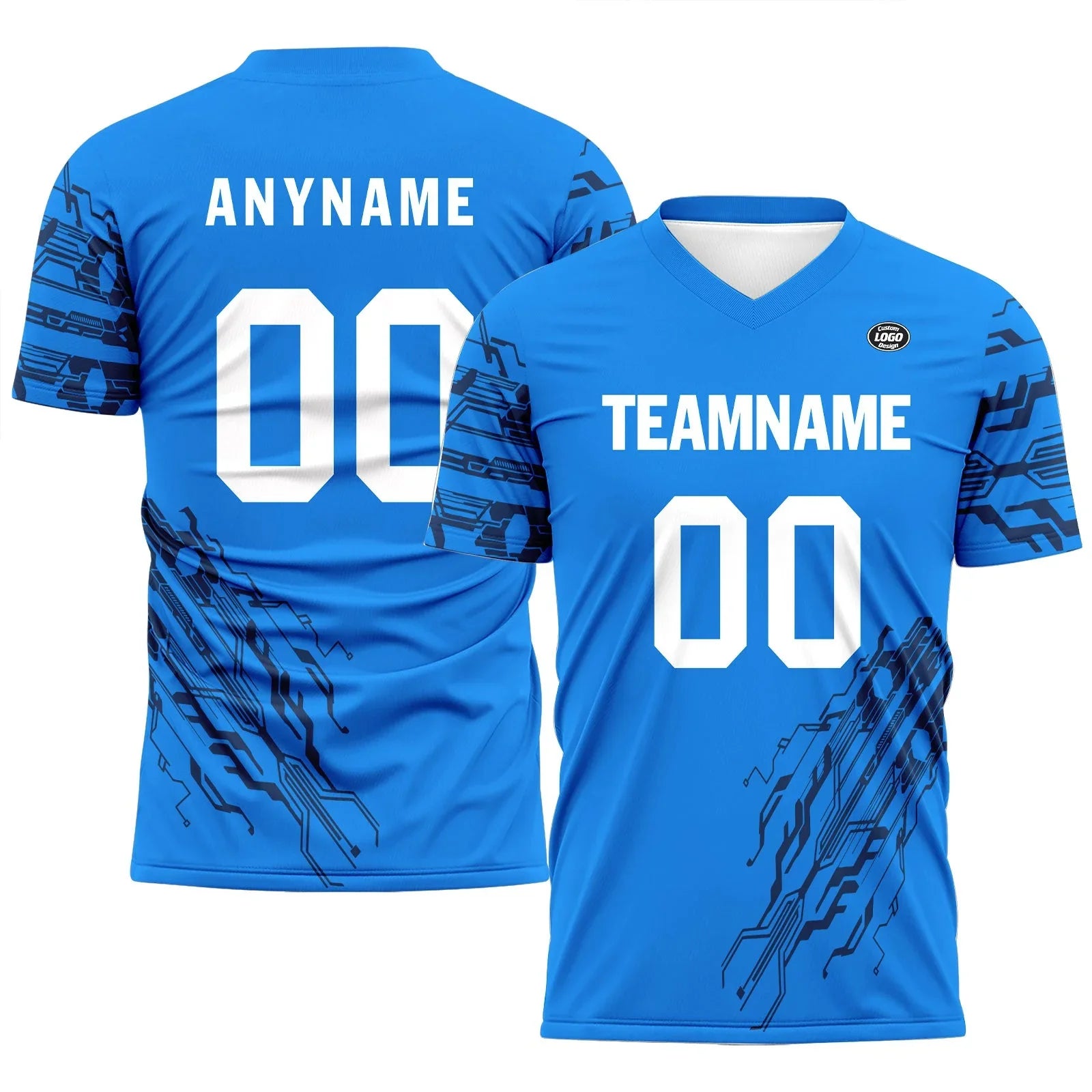 Custom Blue Soccer Sets Jersey Personalized SCJ101-D28044 - Coolcustomize