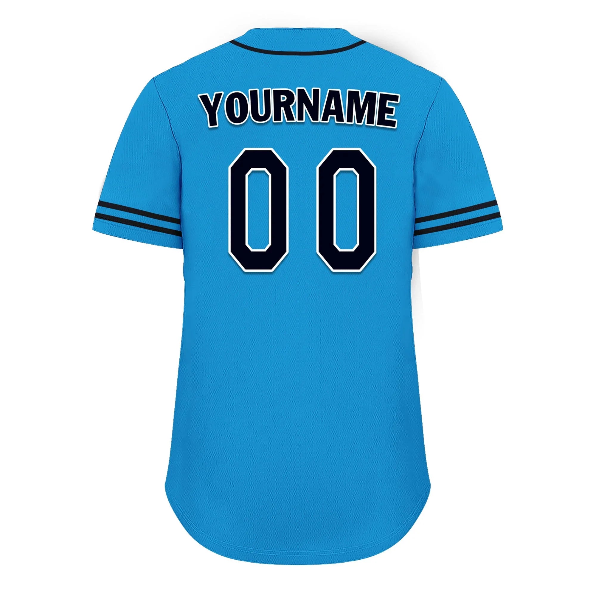 Custom Blue Classic Style Black Personalized Authentic Baseball Jersey UN002-bd0b00d8-bc - Coolcustomize