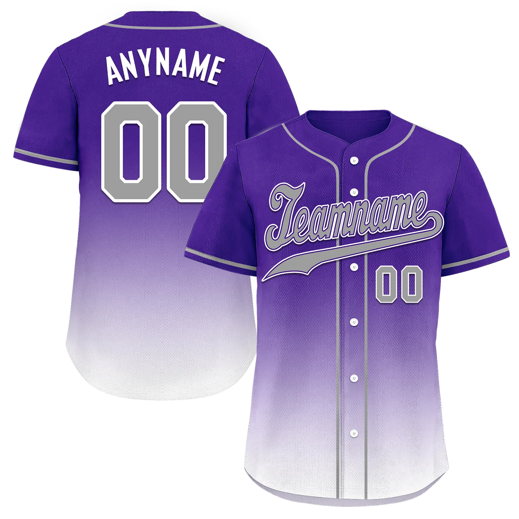 Custom Purple White Fade Fashion Personalized Authentic Baseball Jersey BSBJ01-D0a70eb - Coolcustomize