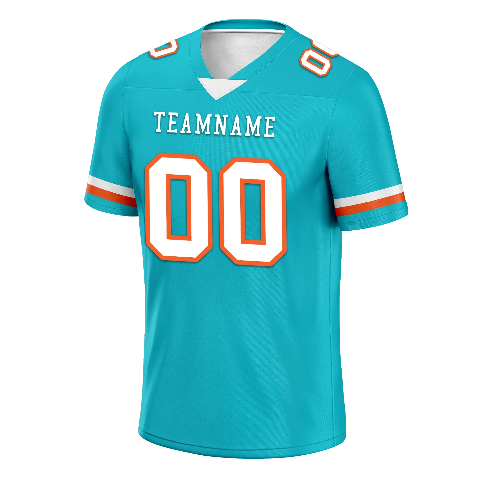 Custom Cyan Classic Style Personalized Authentic Football Jersey FBJ02-bd0a70ba - Coolcustomize