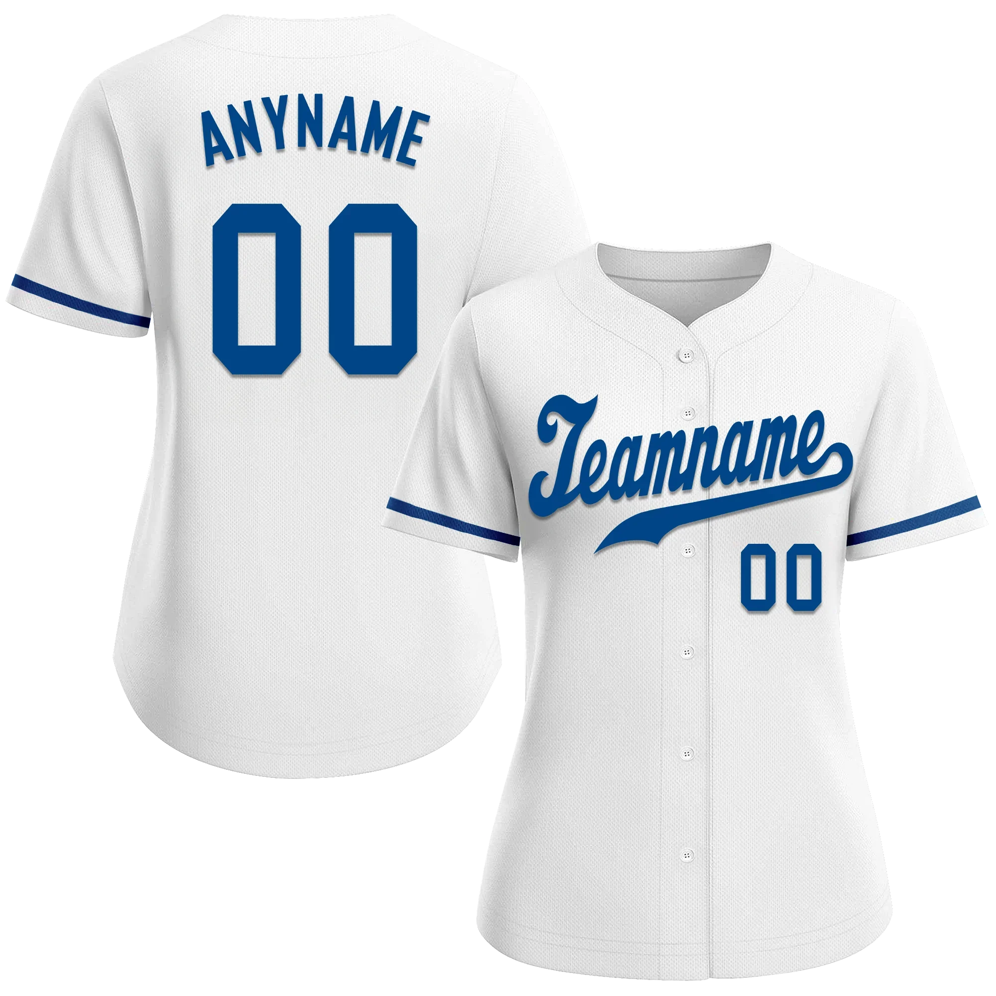 Custom White Classic Style Blue Personalized Authentic Baseball Jersey BSBJ01-bd0faa9 - Coolcustomize
