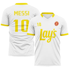 Custom White Soccer Sets Jersey Personalized SCJ101-D020207-2