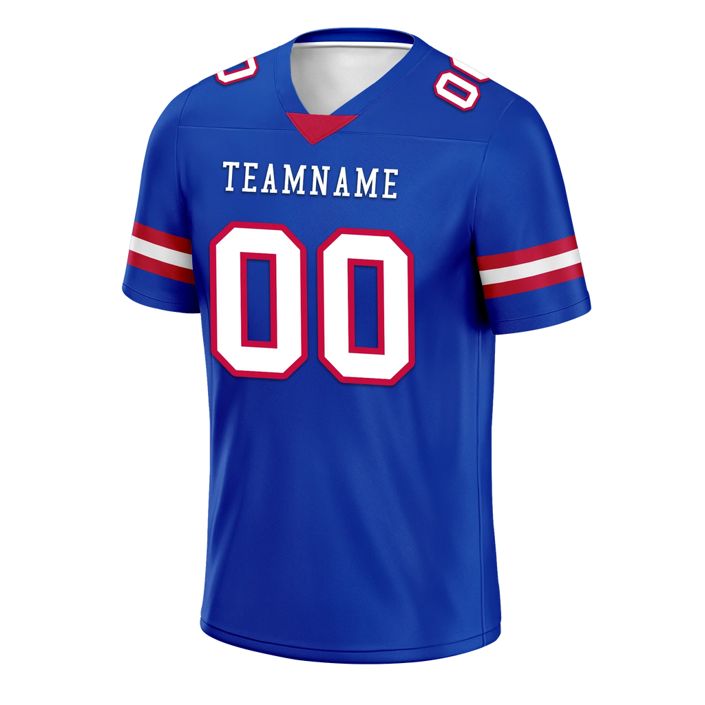 Custom Blue Classic Style Personalized Authentic Football Jersey FBJ02-bd0a70ca - Coolcustomize
