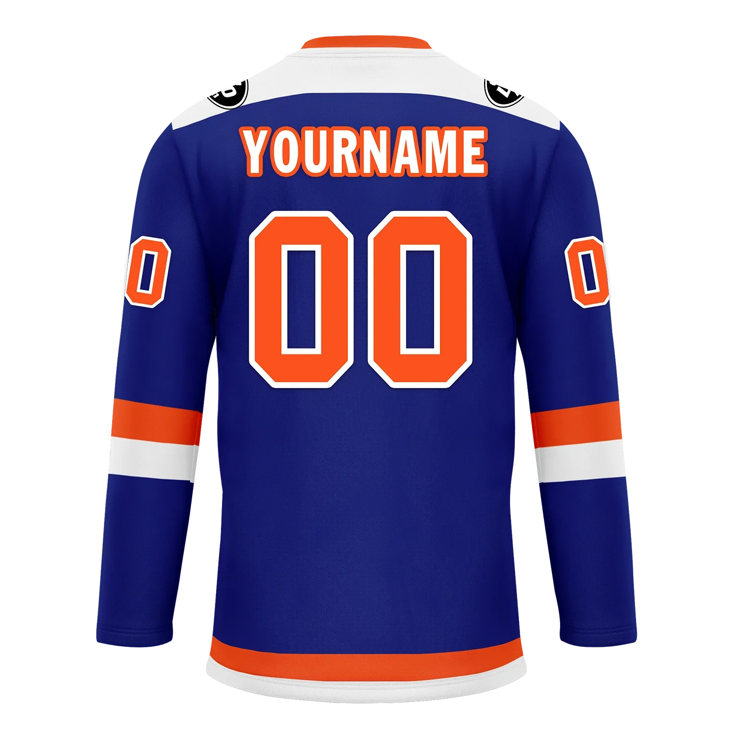 Custom Blue Orange Personalized Hockey Jersey HCKJ01-D0a700f - Coolcustomize