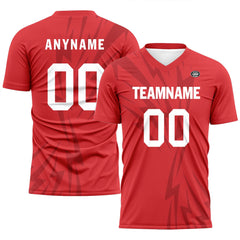 Custom Red Soccer Sets Jersey Personalized SCJ101-D28014