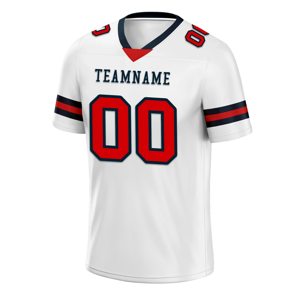 Custom White Classic Style Personalized Authentic Football Jersey FBJ02-bd0a70b7 - Coolcustomize