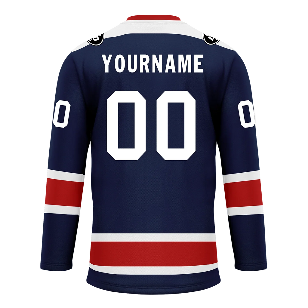 Custom Blue Red Personalized Hockey Jersey HCKJ01-D0a70f0 - Coolcustomize