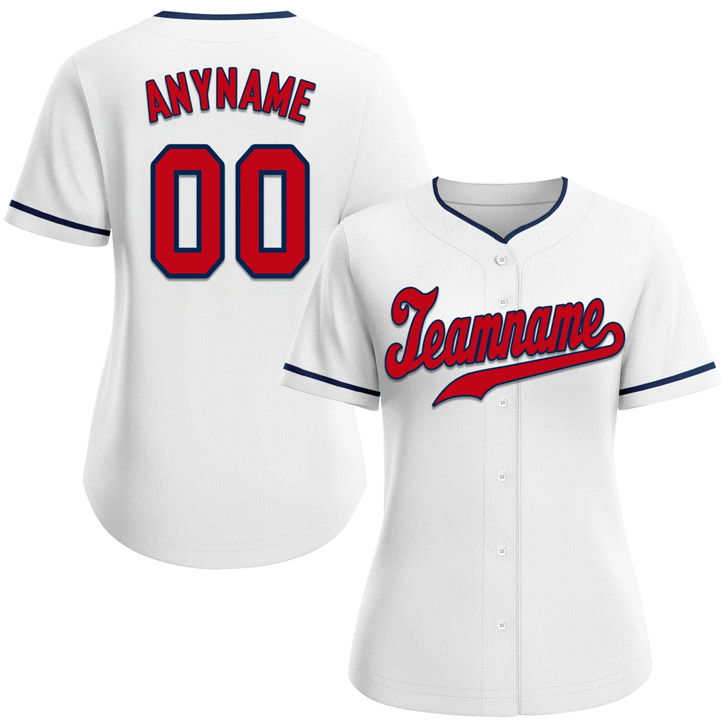 Custom White Classic Style Red Personalized Authentic Baseball Jersey BSBJ01-bd0faaf - Coolcustomize