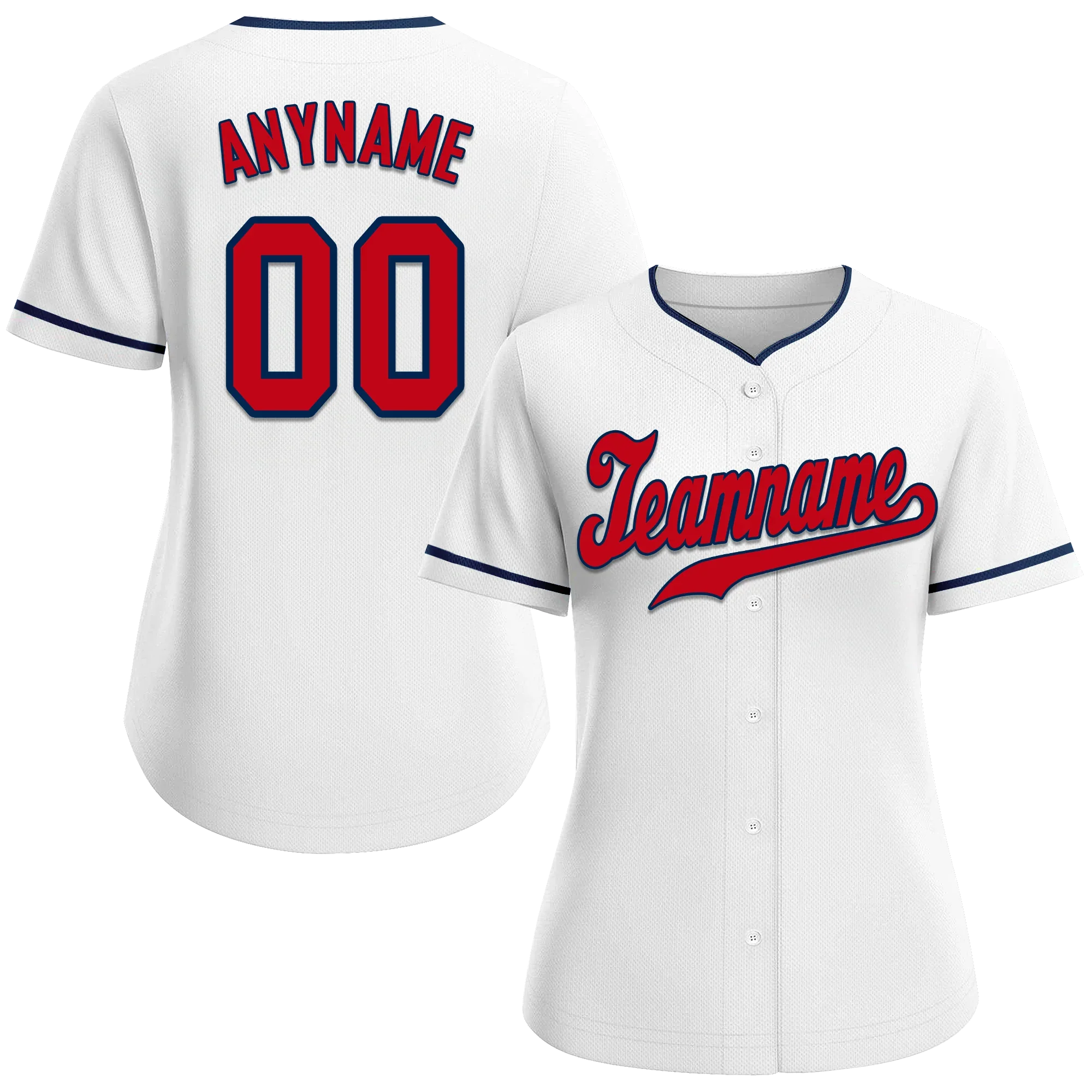 Custom White Classic Style Red Personalized Authentic Baseball Jersey BSBJ01-bd0faaf - Coolcustomize