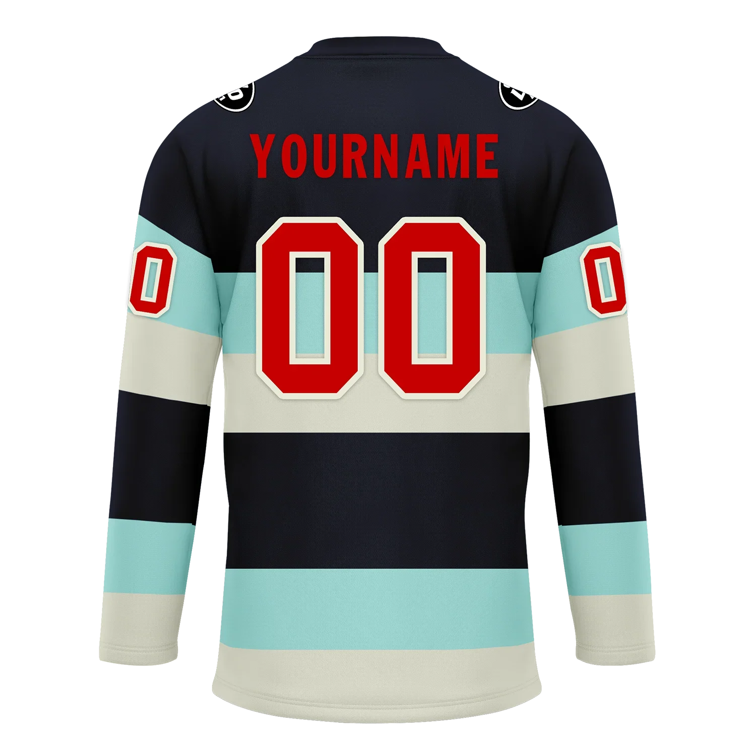 Custom Black White Personalized Hockey Jersey HCKJ01-D0a70db - Coolcustomize