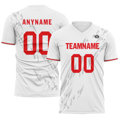 Custom White Gray Soccer Sets Jersey Personalized SCJ101-D28047