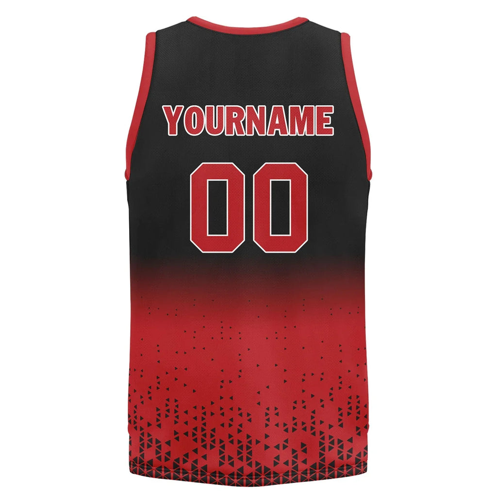 Custom Black Red Fade Fashion Sports Uniform Basketball Jersey BBJ01-D020102-4 - Coolcustomize