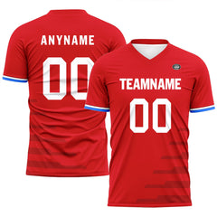 Custom Red Soccer Sets Jersey Personalized SCJ101-D28005