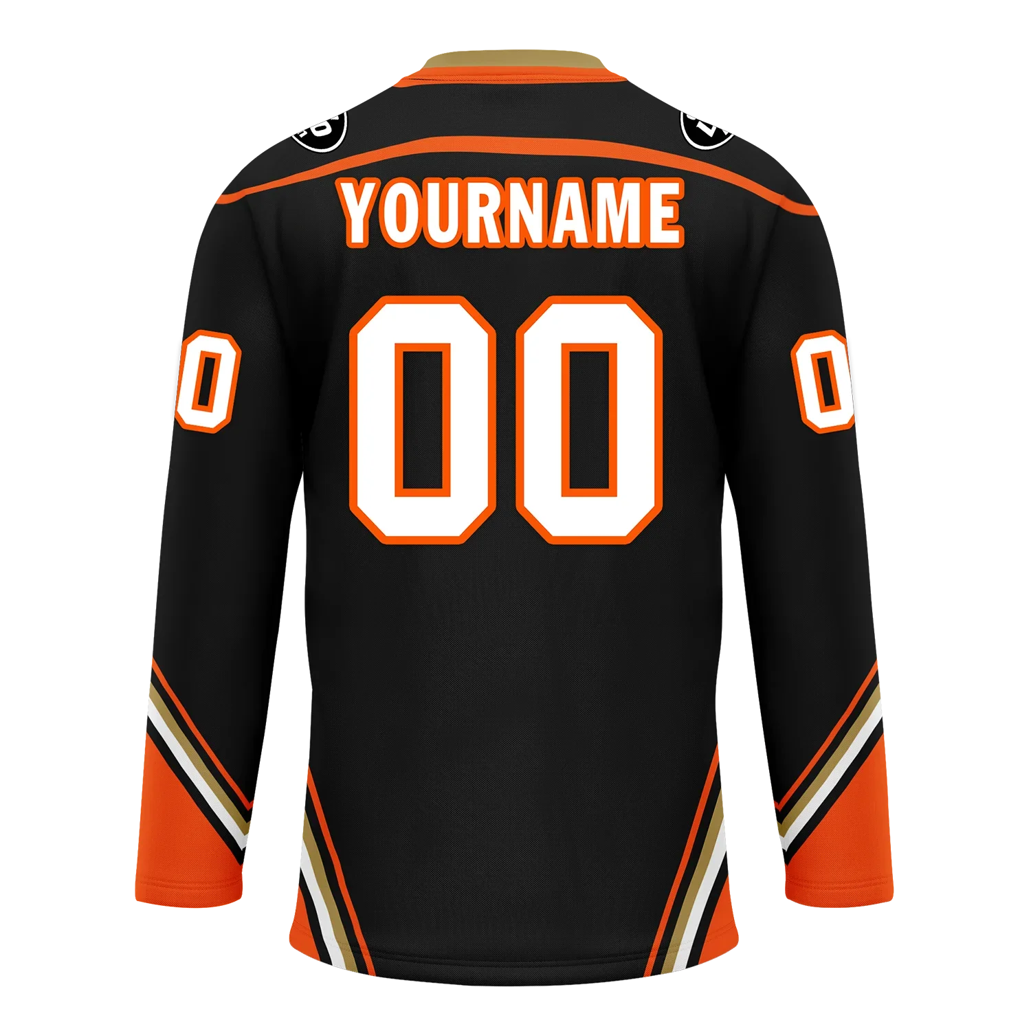Custom Black Orange Personalized Hockey Jersey HCKJ01-D0a70d8 - Coolcustomize