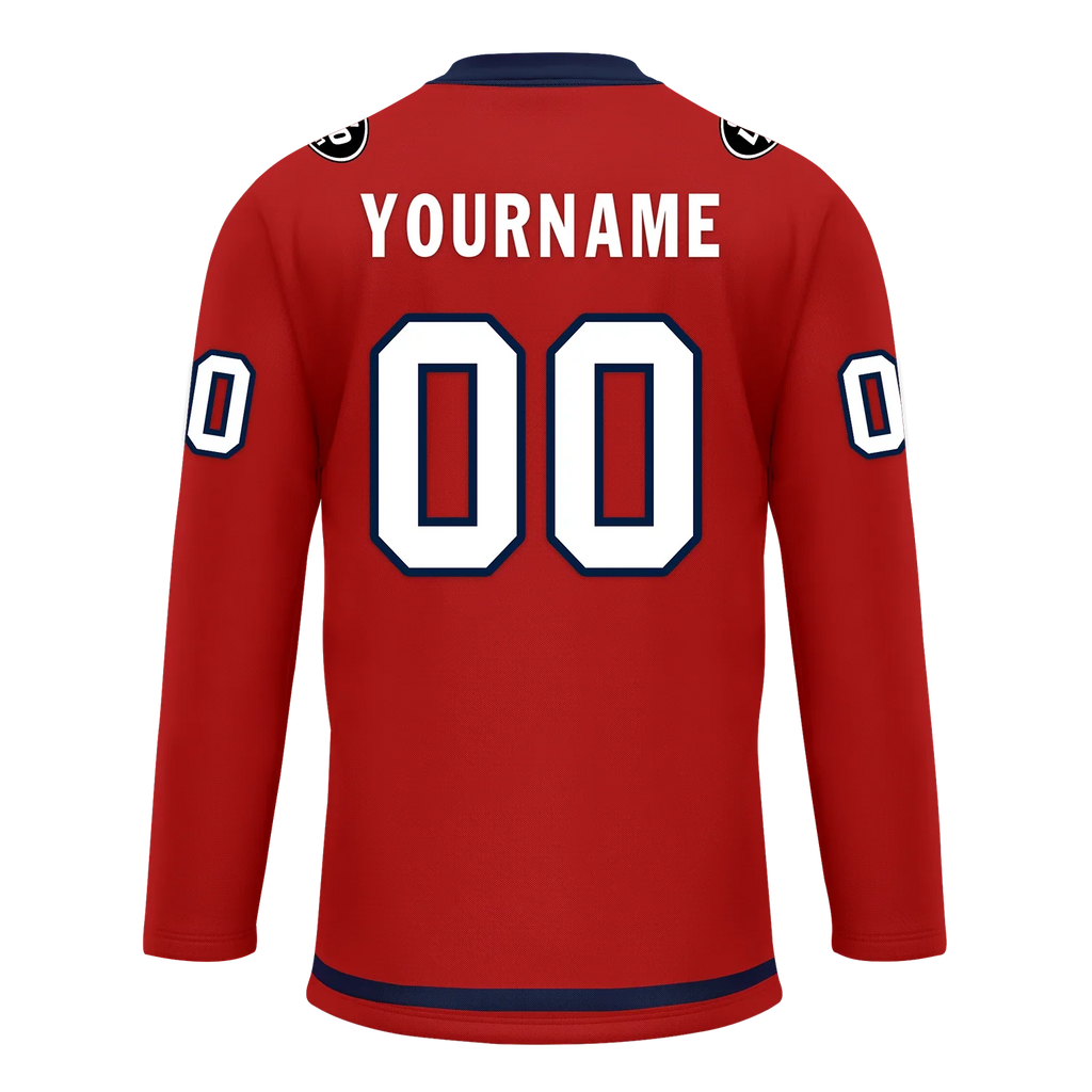 Custom Red Personalized Hockey Jersey HCKJ01-D0a70e9 - Coolcustomize