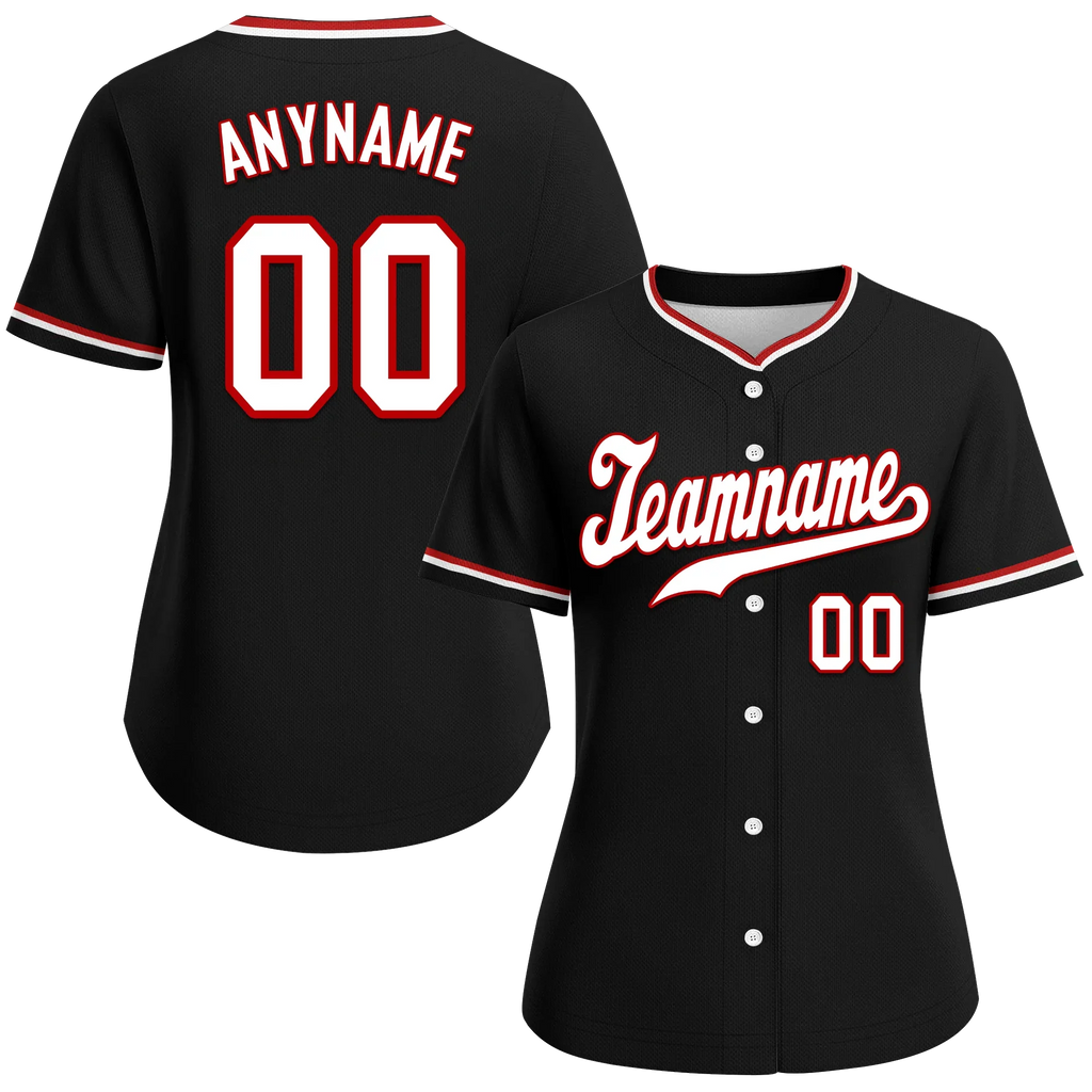 Custom Black Classic Style White Personalized Authentic Baseball Jersey BSBJ01-bd0fad0 - Coolcustomize