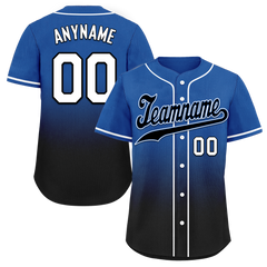 Custom Blue Black Fade Fashion Personalized Authentic Baseball Jersey BSBJ01-D0a70be