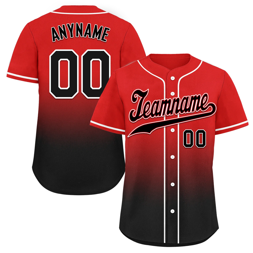 Custom Red Black Fade Fashion Personalized Authentic Baseball Jersey BSBJ01-D0a70ba - Coolcustomize