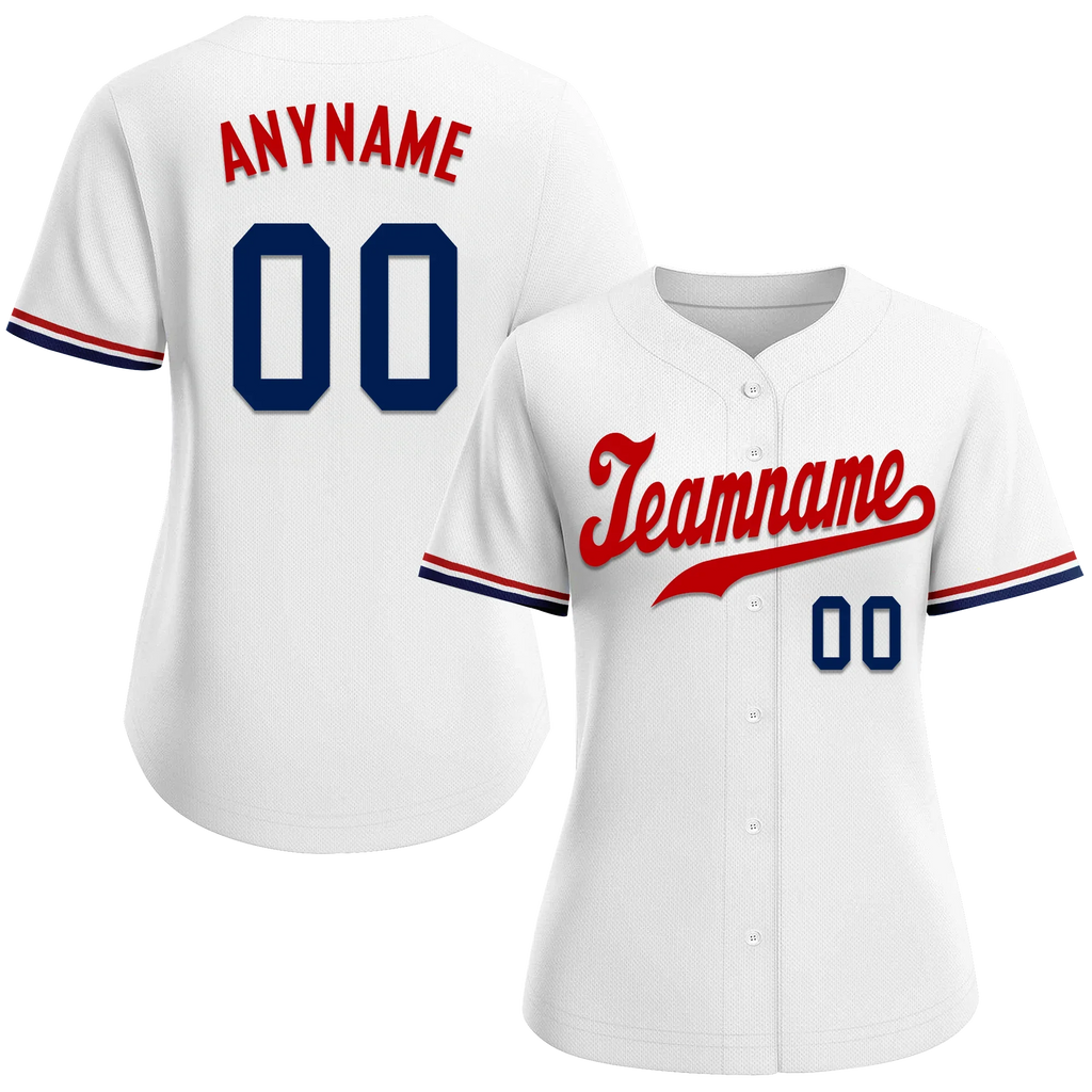 Custom White Classic Style Red Personalized Authentic Baseball Jersey BSBJ01-bd0faaa - Coolcustomize
