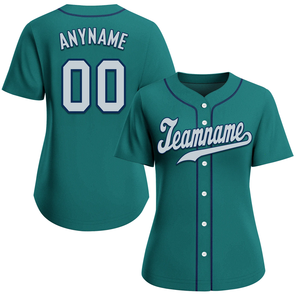 Custom Green Classic Style Grey Personalized Authentic Baseball Jersey BSBJ01-bd0fabe - Coolcustomize