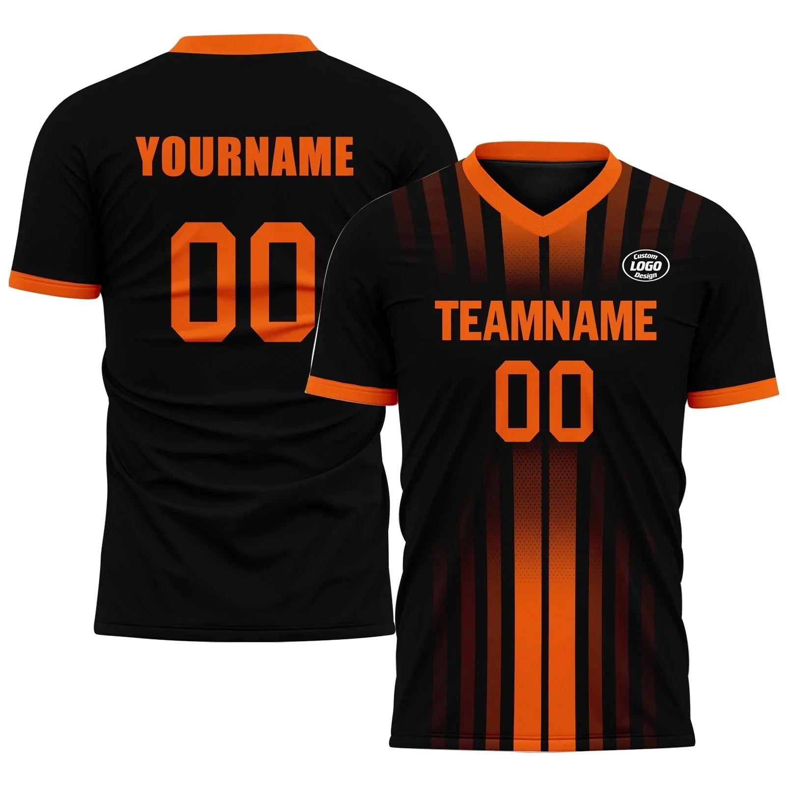 Custom Black Yellow Soccer Sets Jersey Personalized SCJ101-D020131-3 - Coolcustomize