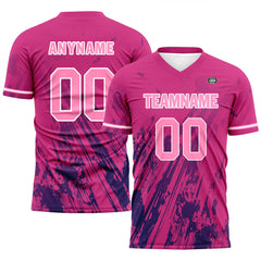 Custom Pink Soccer Sets Jersey Personalized SCJ101-D28034