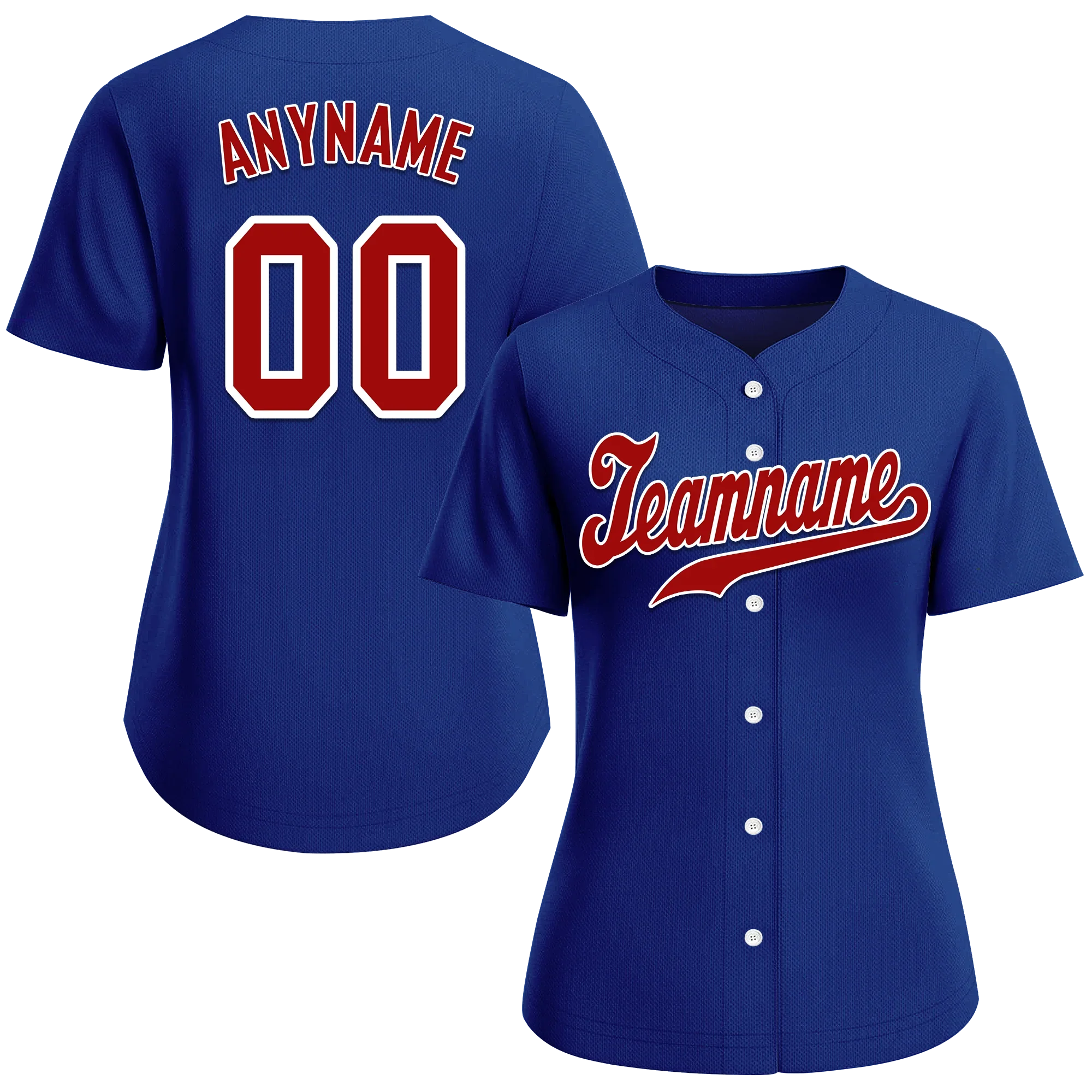 Custom Blue Classic Style Red Personalized Authentic Baseball Jersey BSBJ01-bd0fadd - Coolcustomize