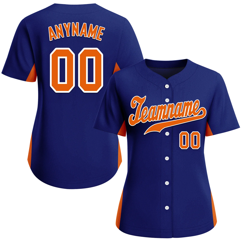 Custom Blue Classic Style Orange Personalized Authentic Baseball Jersey BSBJ01-bd0faba - Coolcustomize