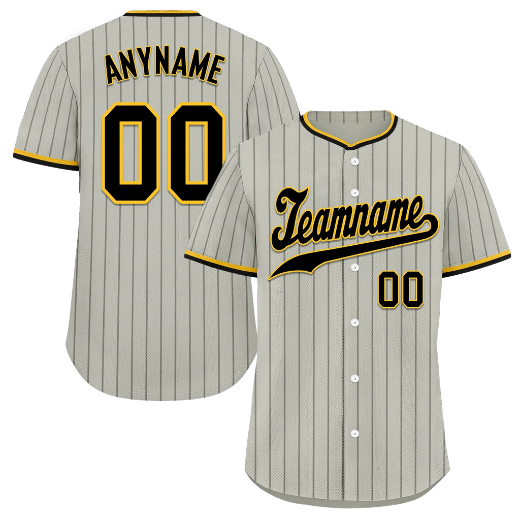 Custom Grey Classic Style Black Personalized Authentic Baseball Jersey BSBJ01-bd0faef - Coolcustomize