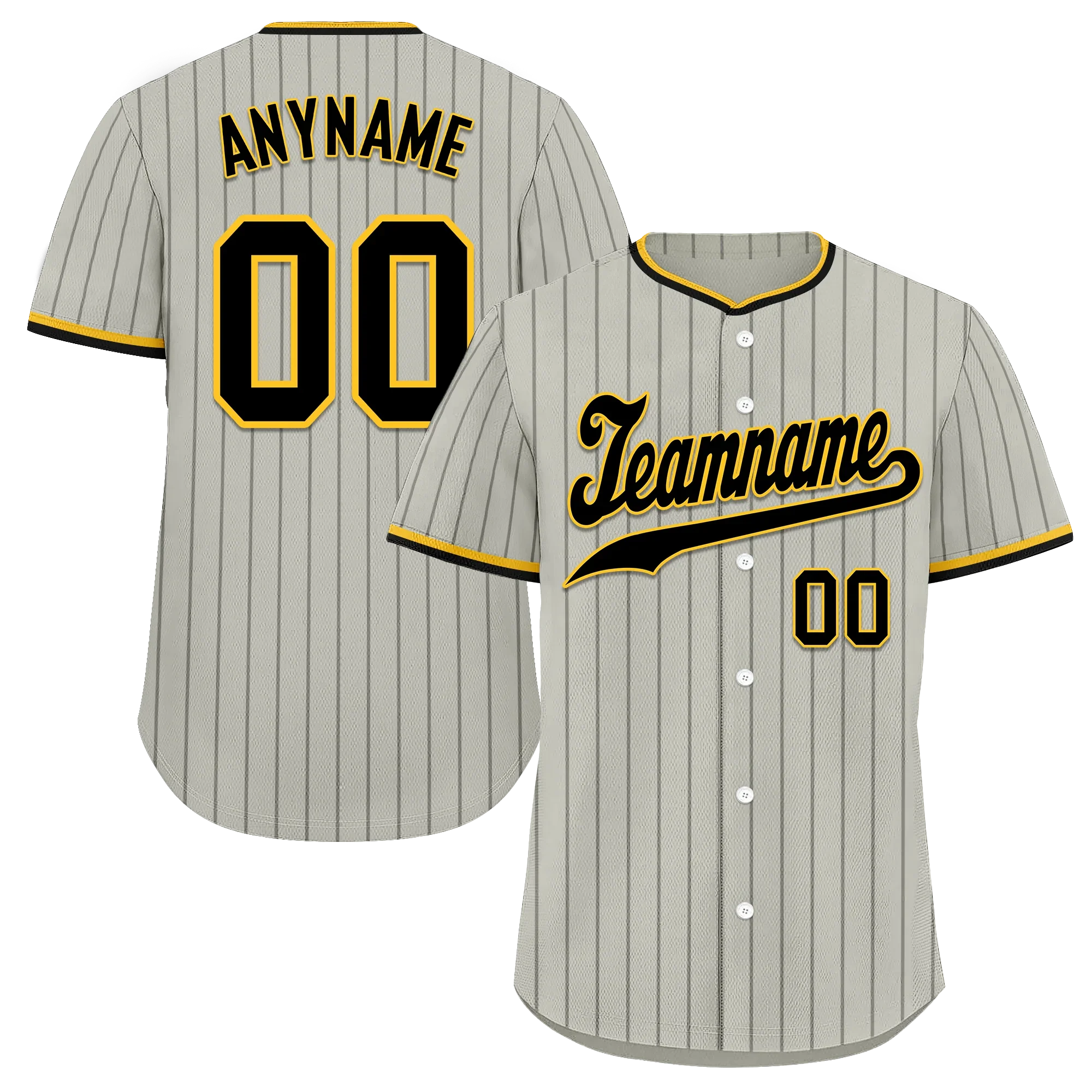 Custom Grey Classic Style Black Personalized Authentic Baseball Jersey BSBJ01-bd0faef - Coolcustomize