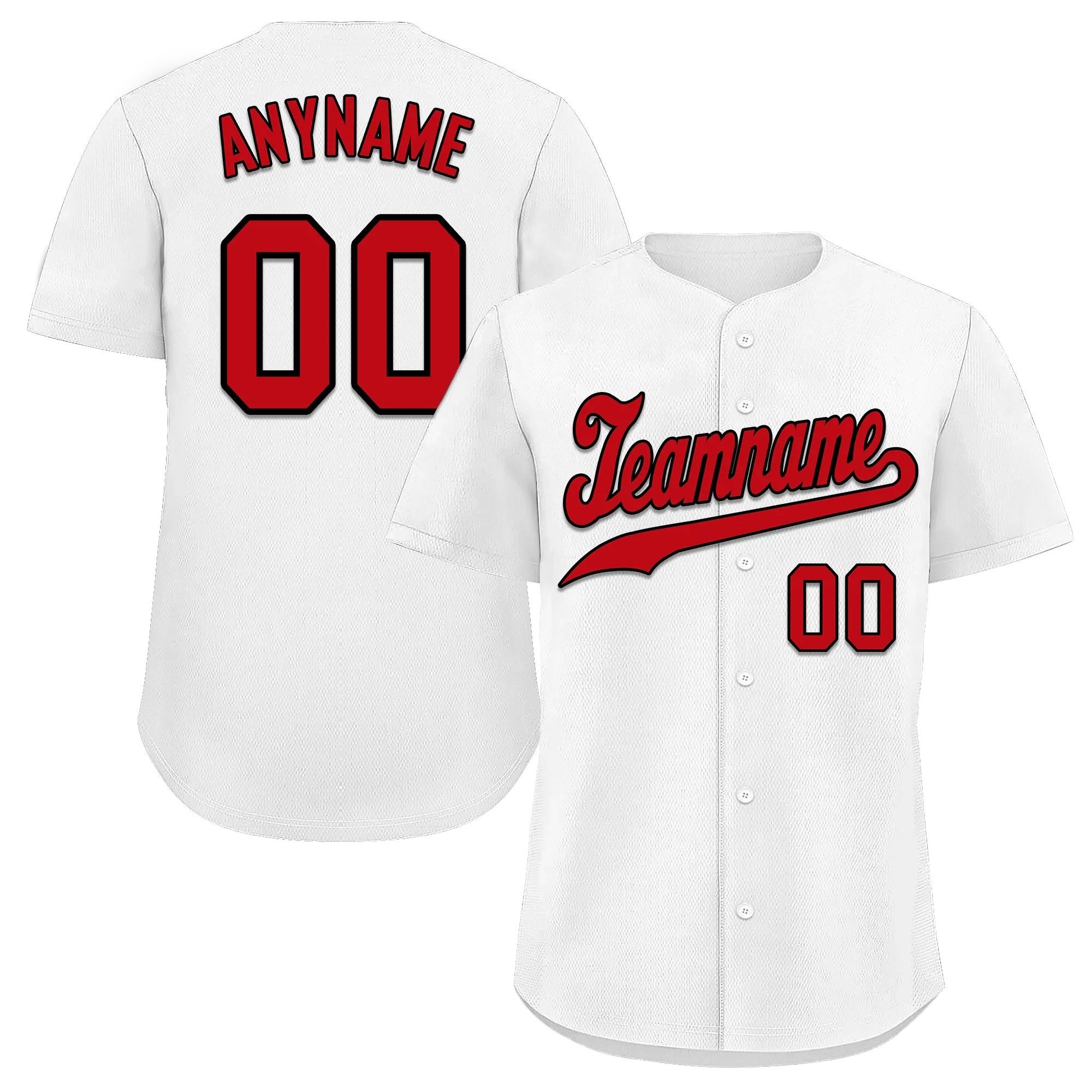 Custom White Classic Style Red Personalized Authentic Baseball Jersey BSBJ01-bd0fad9 - Coolcustomize
