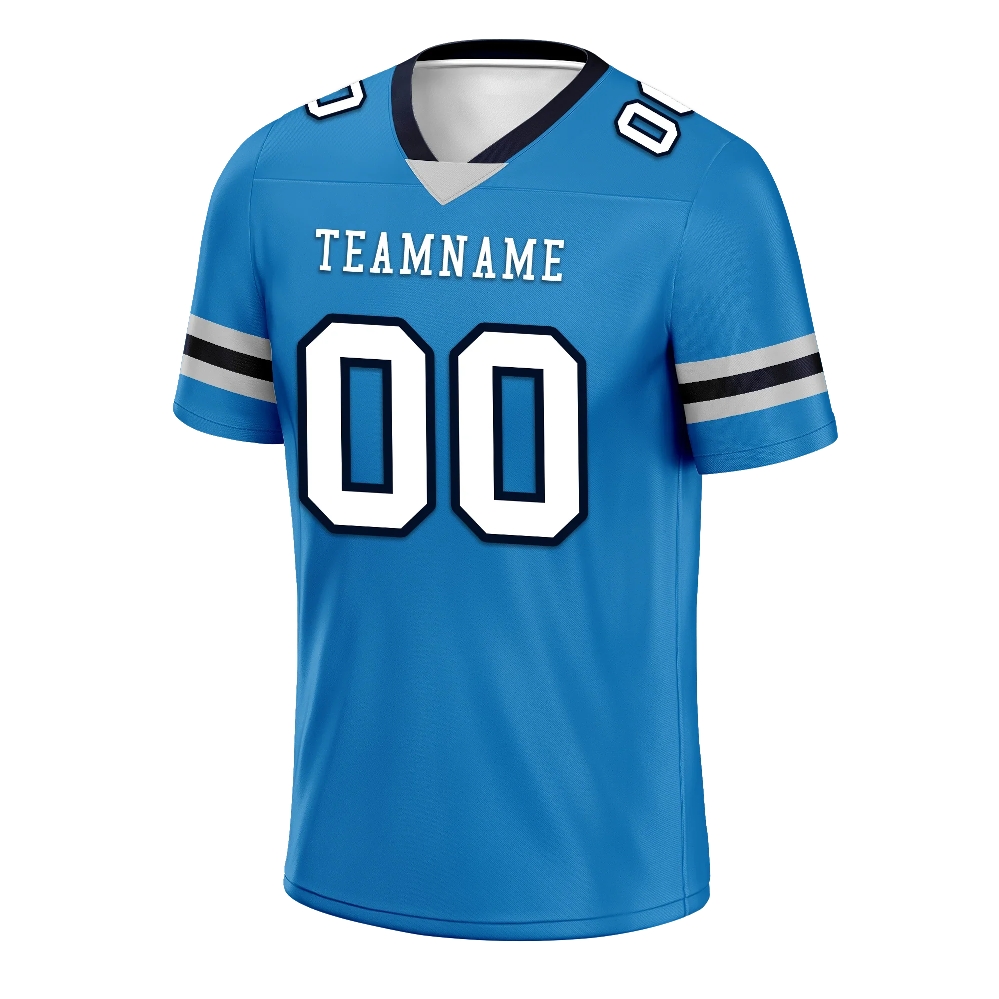 Custom Blue White Classic Style Personalized Authentic Football Jersey FBJ02-bd0a700c - Coolcustomize
