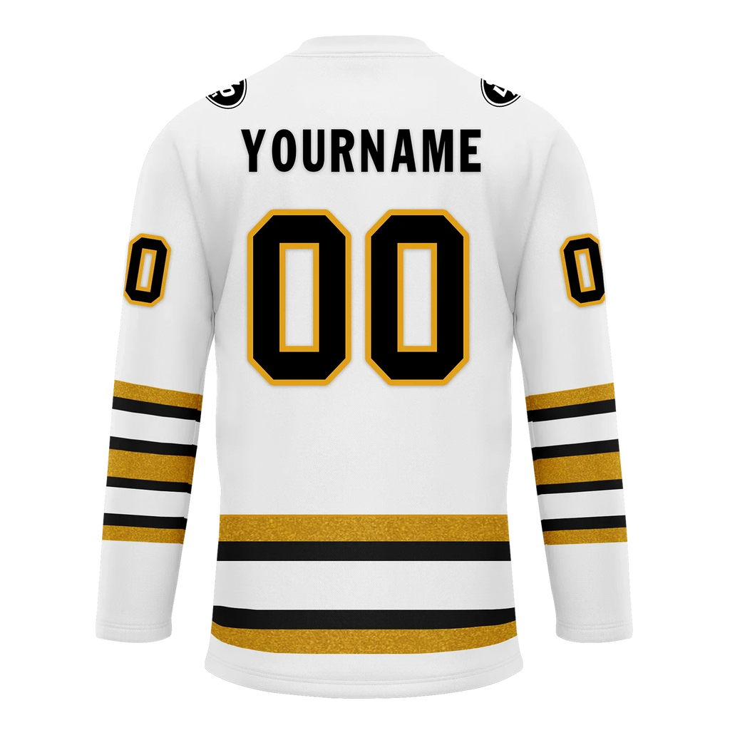 Custom White Yellow Personalized Hockey Jersey HCKJ01-D0a70ef - Coolcustomize