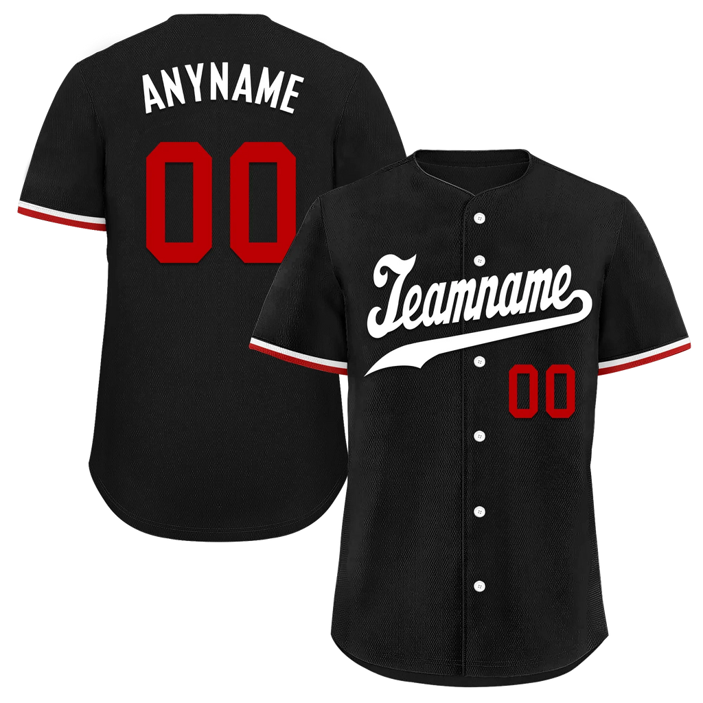 Custom Black Classic Style White Personalized Authentic Baseball Jersey BSBJ01-bd0faab - Coolcustomize