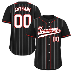 Custom Black Stripe Fashion Personalized Authentic Baseball Jersey BSBJ01-D017243