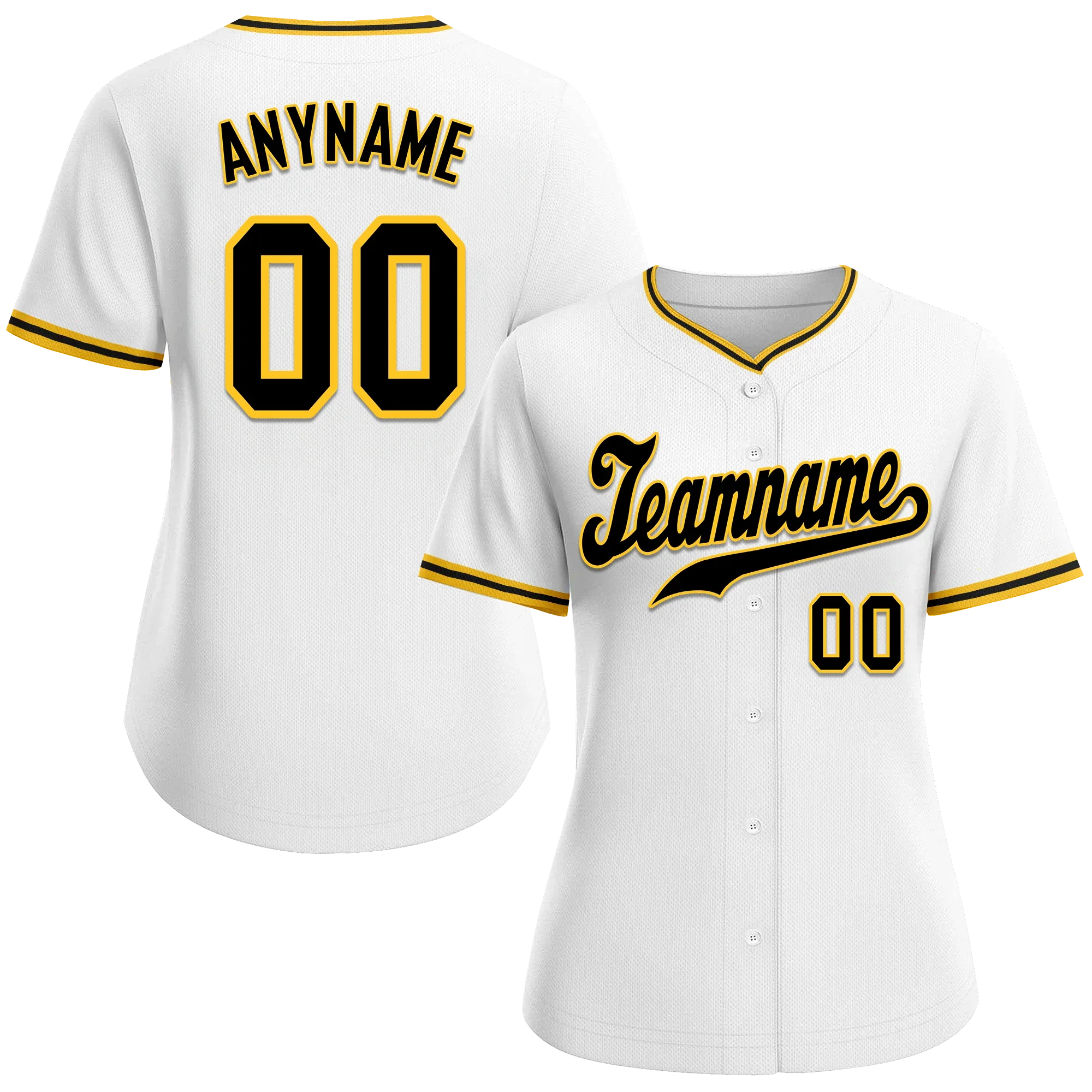 Custom White Classic Style Black Personalized Authentic Baseball Jersey BSBJ01-bd0fad8 - Coolcustomize