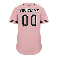 Custom Pink Classic Style Black Personalized Authentic Baseball Jersey UN002-bd0b00d8-b8