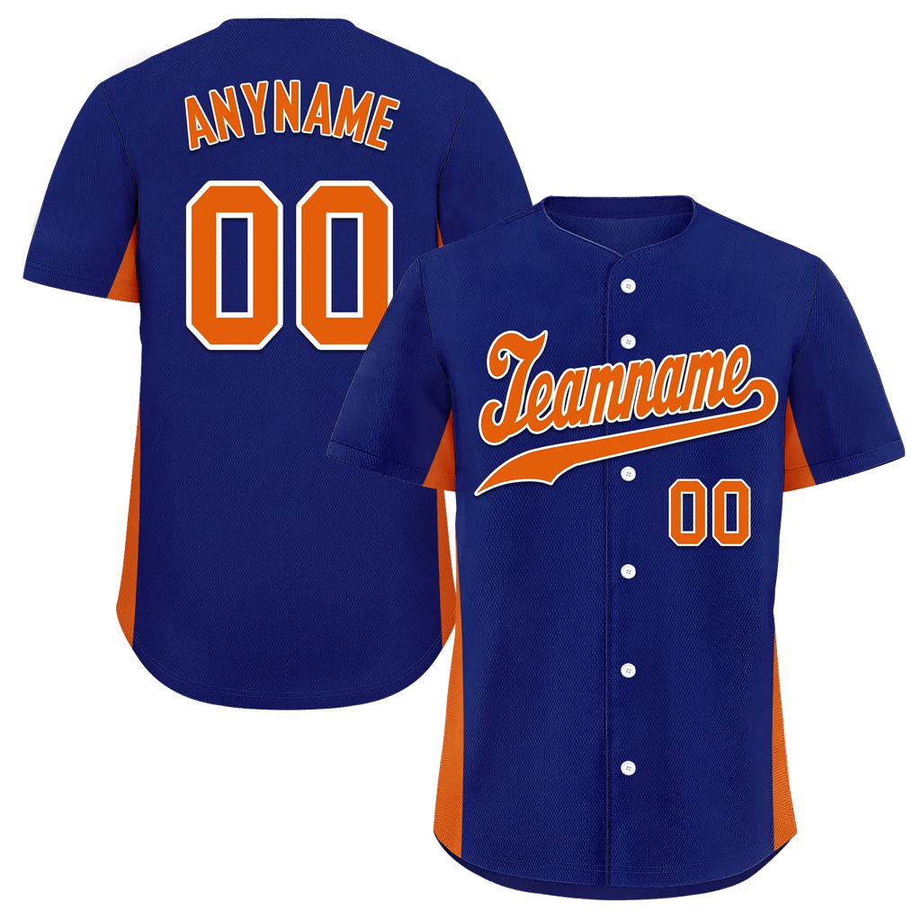Custom Blue Classic Style Orange Personalized Authentic Baseball Jersey BSBJ01-bd0faba - Coolcustomize
