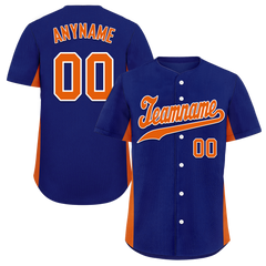 Custom Blue Classic Style Orange Personalized Authentic Baseball Jersey BSBJ01-bd0faba